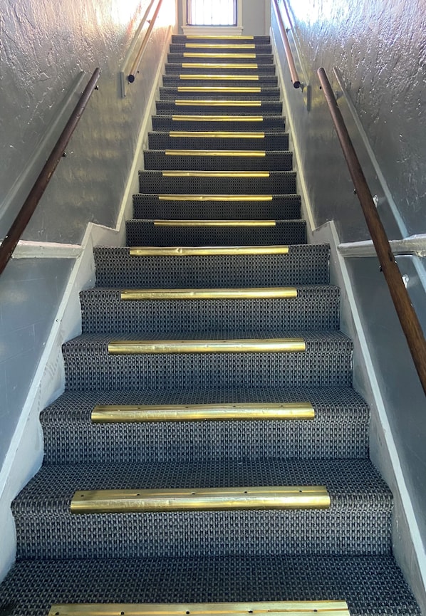 Staircase - Unity Hotel - No Parking & Rooms Are Upstairs (Long Beach)