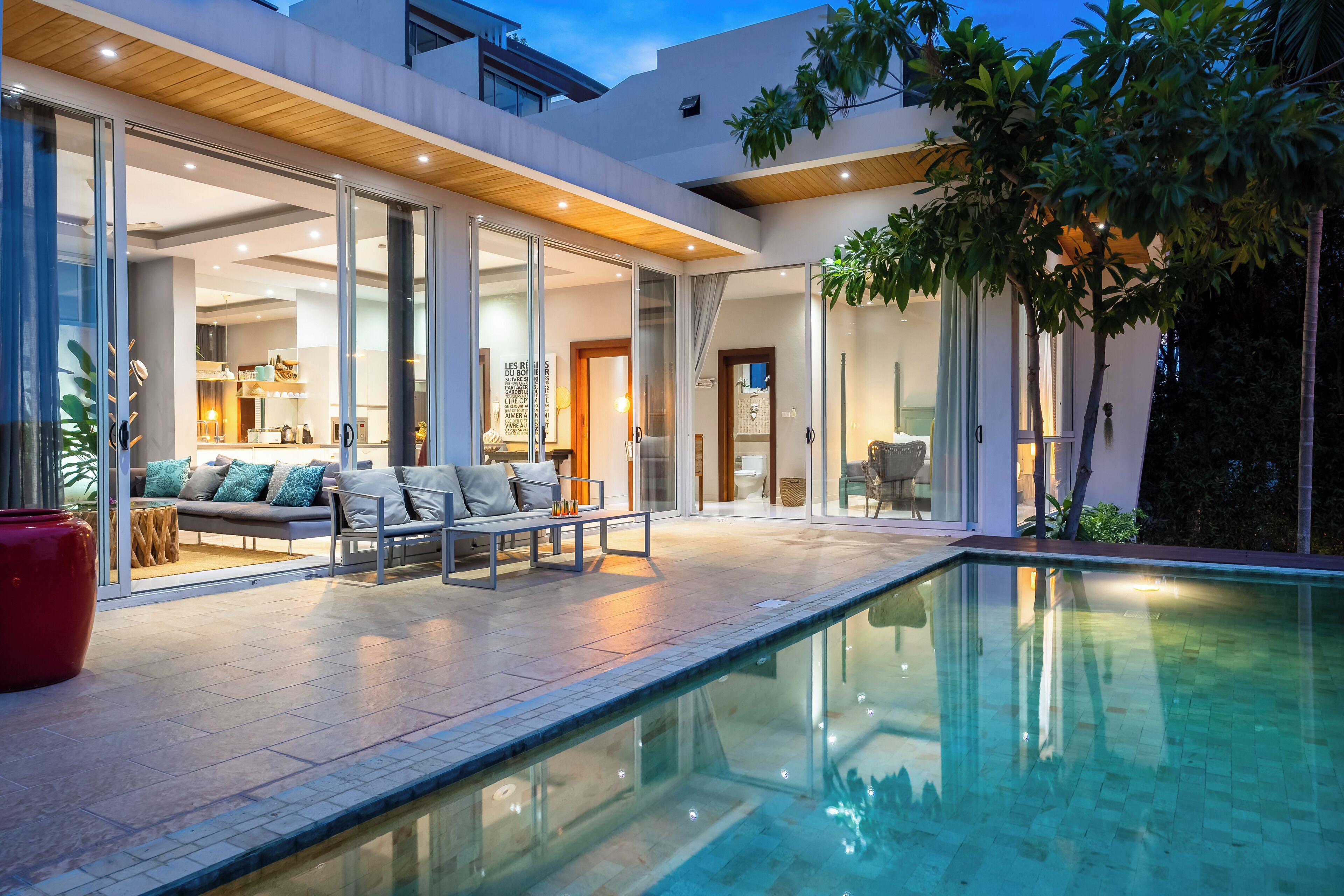 Façade de l’hébergement - soirée/nuit