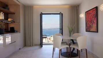 One Bedroom Suite with Private Pool & Caldera View | Living area | Smart TV, Netflix, streaming services