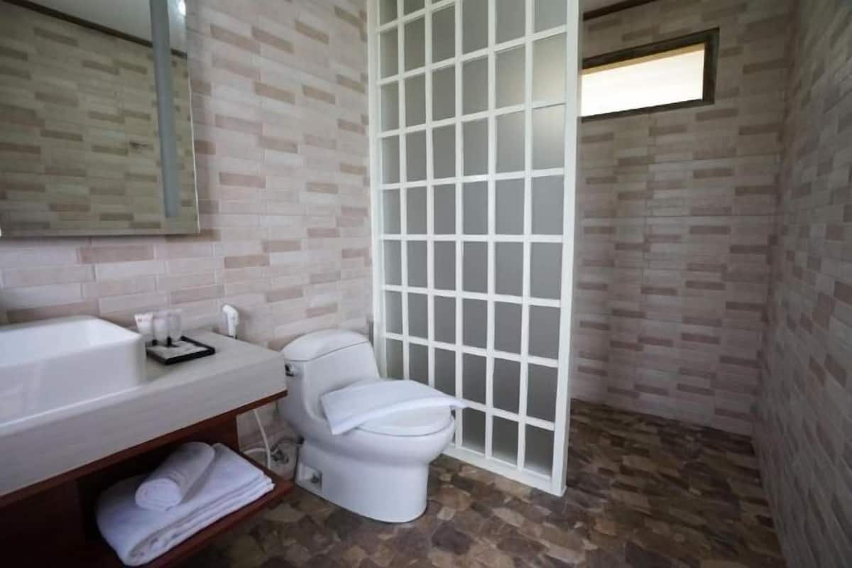 Baño | Secadora de cabello y pantuflas