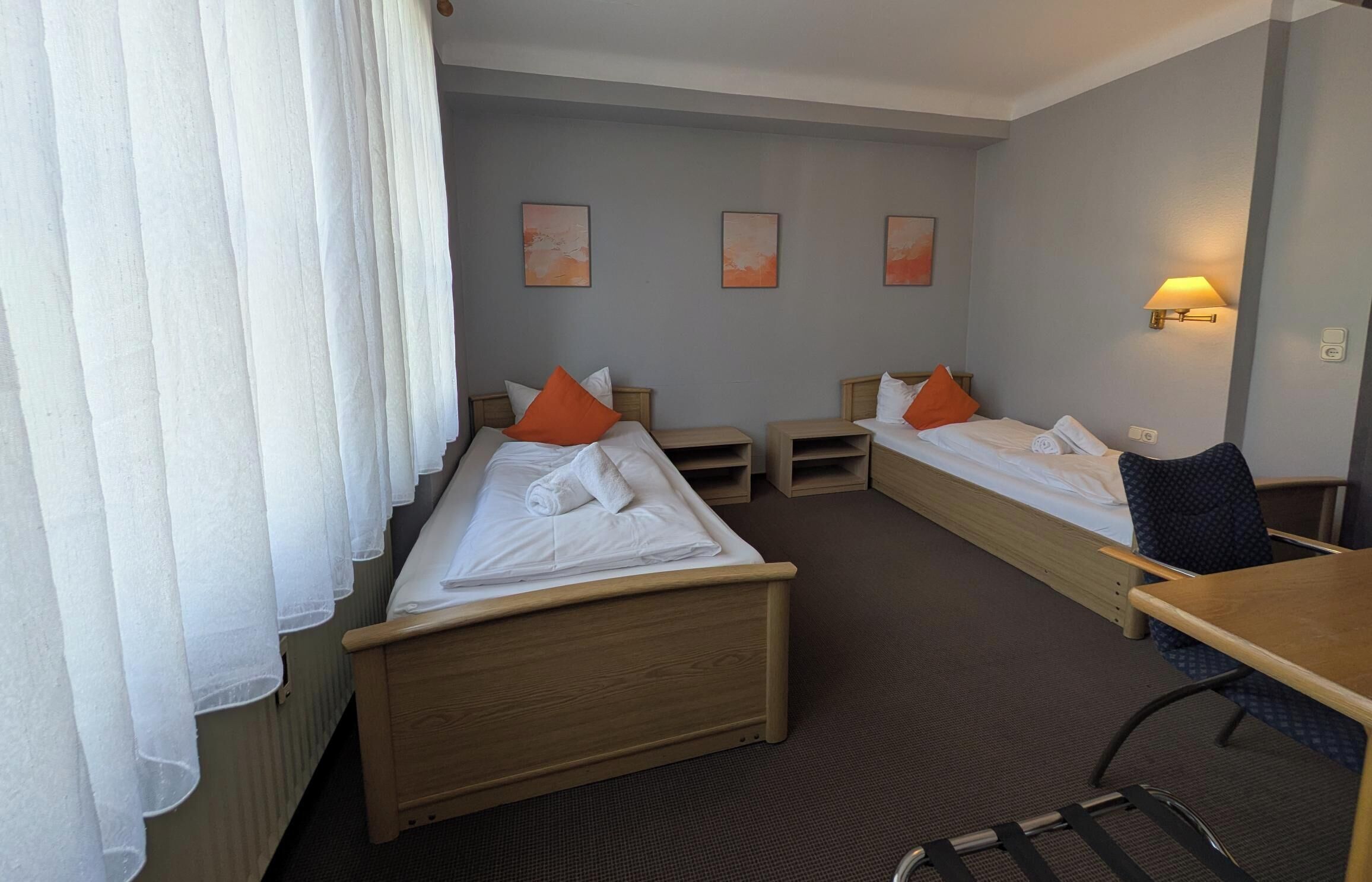 Desk, laptop workspace, iron/ironing board, free WiFi