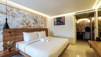 1 dormitori, minibar i caixa forta a l'habitació