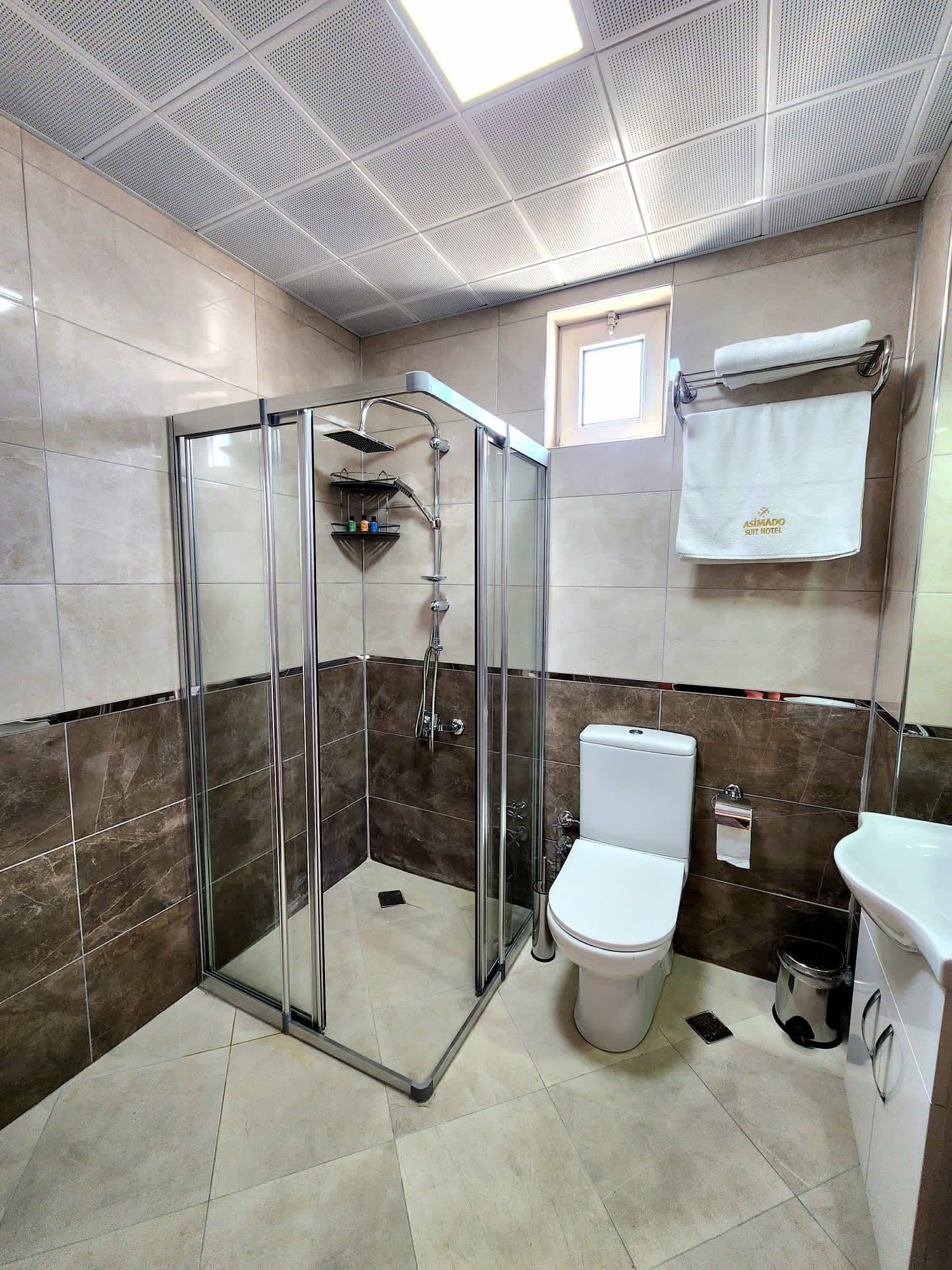 classic single room | bathroom | combined shower/bathtub, hydromassage showerhead, hair dryer, towels