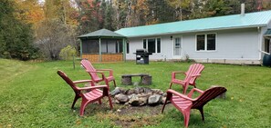 Property grounds -
Cozy four Season Addington Highlands cottage in 5 acres, near Bon Echo.
(Denbigh)
