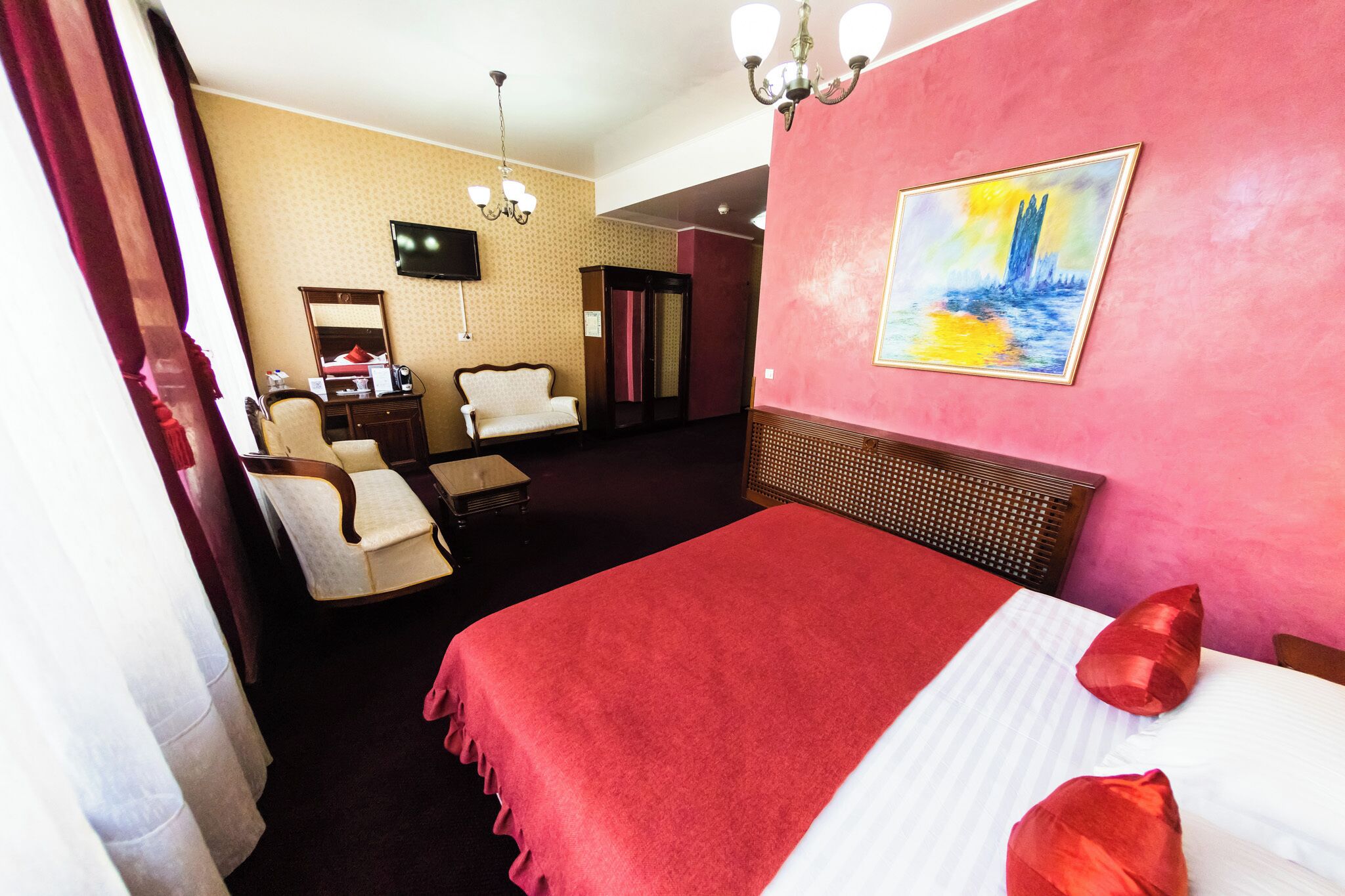 Habitación doble ejecutiva de uso individual, 1 cama King size, vista a la ciudad | Sábanas italianas Frette, ropa de cama de alta calidad y minibar 