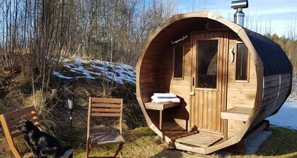 Schwedenhaus, Naturnah, 5pers, 2 Schlafzi, Freewifi, Garten