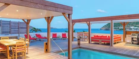 A heated pool