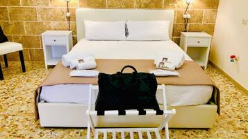 Chambre Deluxe | 1 chambre, draps italiens Frette, literie de qualité supérieure