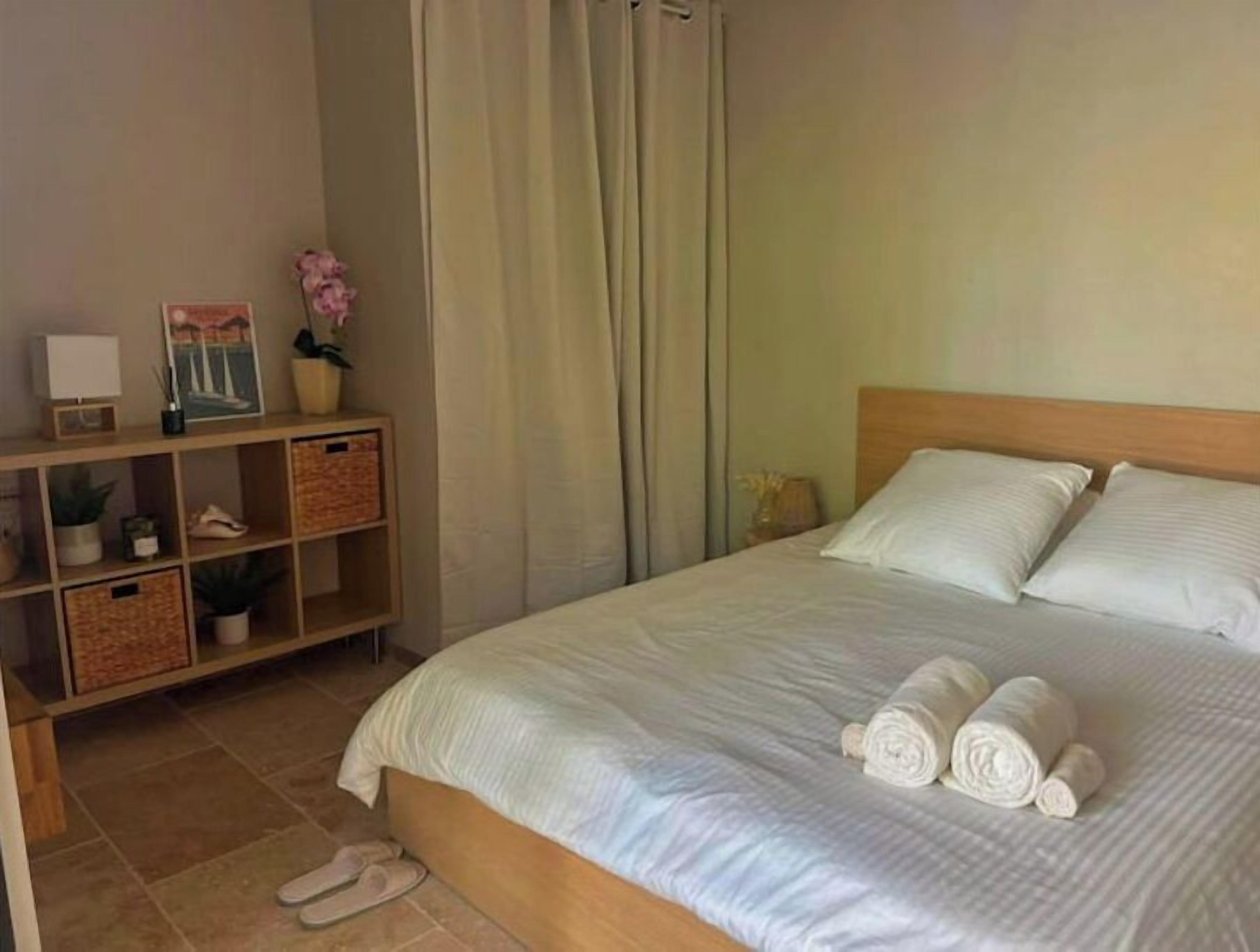 1 bedroom, iron/ironing board, travel crib, free WiFi