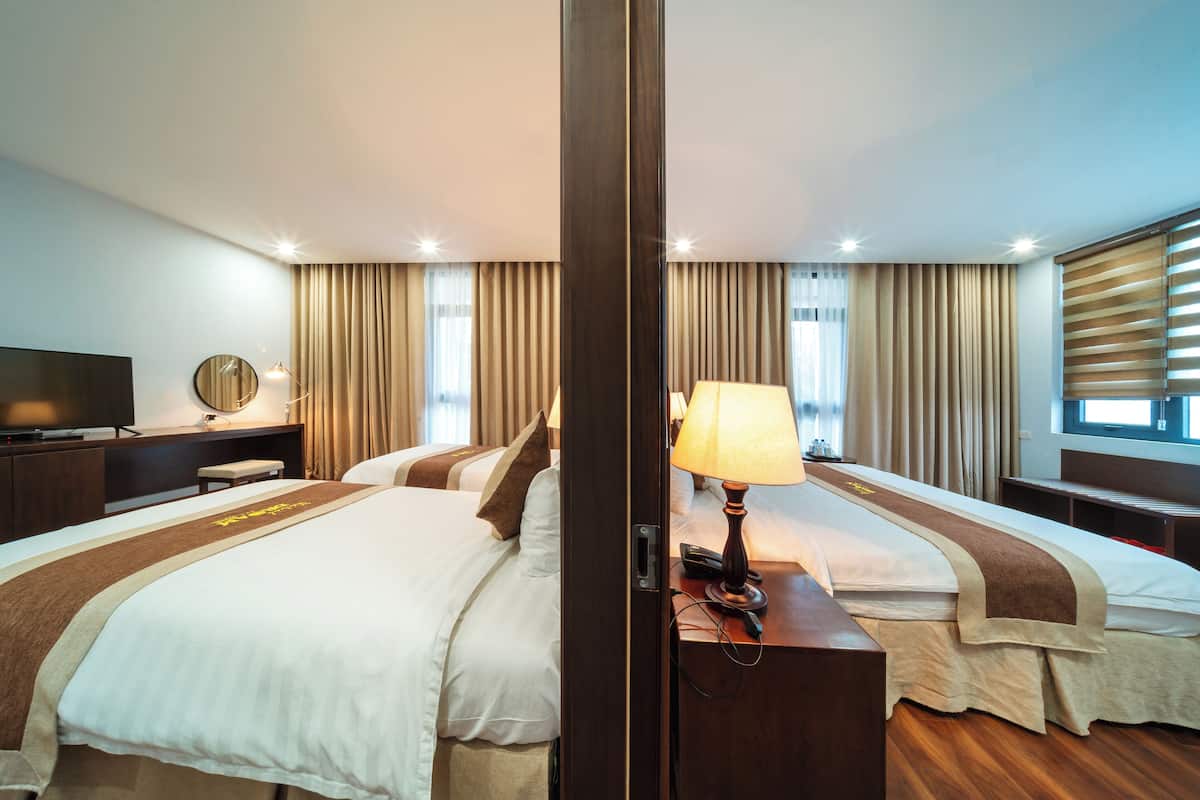 Superior fyrbäddsrum | 1 sovrum, sängtillbehör av högsta kvalitet och minibar