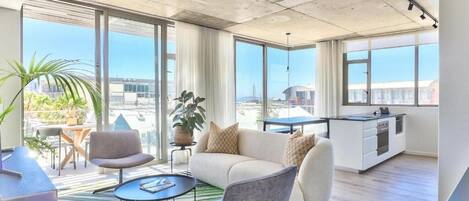 City Apartment | Living area | Smart TV, streaming services