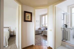 2 bedrooms, iron/ironing board, WiFi, bed sheets - "Bright Top Floor Apartment Vatican & Tiber View, Steps from Olympic Stadium" (Roma)