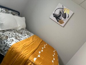 1 bedroom, desk, soundproofing, iron/ironing board