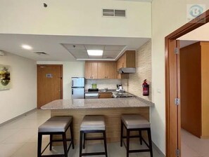Private kitchen - Fully Upgraded Spacious  1BR Plenty of Natural Lights  Suburbia (Downtown Jebel Ali, Jebel Ali)