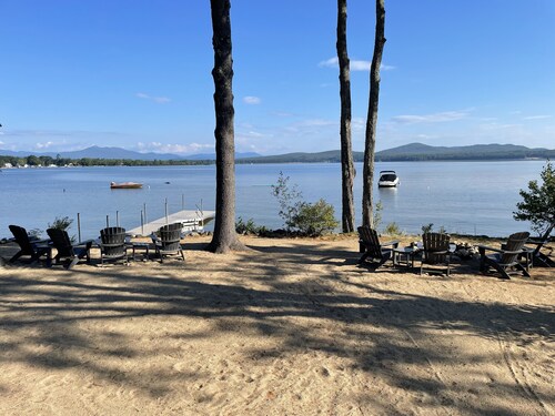 Lakefront home on Ossipee Lake with dock and gorgeous views 