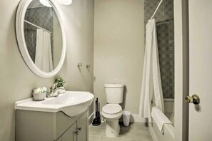 Hair dryer, towels