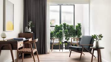 1 habitaciĂłn, ropa de cama de alta calidad y cubrecamas