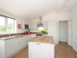 Fridge, dishwasher, electric kettle, toaster
