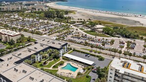 Aerial view - Beach Way Getaway 2 Bedroom Condo by RedAwning (Siesta Key)