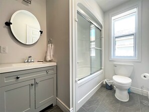 Towels, soap, toilet paper