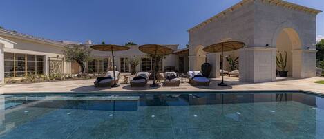 A heated pool