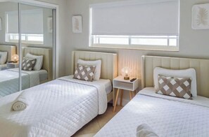 2 bedrooms, iron/ironing board, WiFi, bed sheets