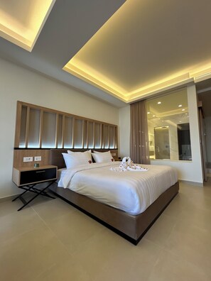 1 chambre, literie de qualité supérieure, matelas mémoire de forme