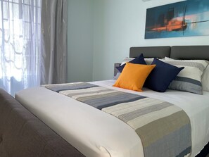 1 غرفة نوم ومكواة/لوح كي وواي فاي وملاءات أسرّة