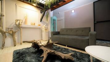 Smart TV y piso con calefacción