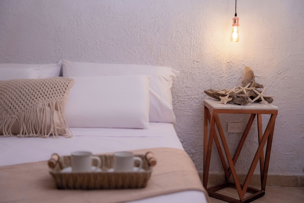 Literie de qualité supérieure, couette en duvet d'oie, minibar