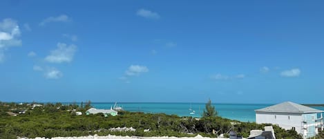 在海滩