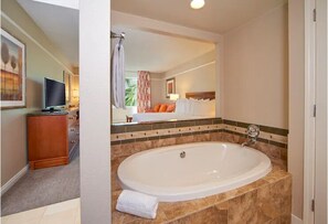 Hair dryer, bidet, towels, soap