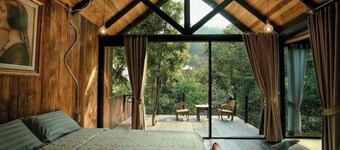 Wilderness Treehouse Above a Stunning Waterfall