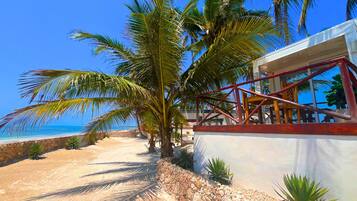 Panoramic-Villa, 1 Queen-Bett, KĂŒche, Strandblick | Terrasse/Patio