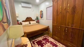 Panoramic-Villa, 1 Queen-Bett, KĂŒche, Strandblick | 1 Schlafzimmer, BettwĂ€sche aus Ă€gyptischer Baumwolle