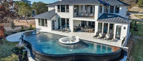 A heated pool