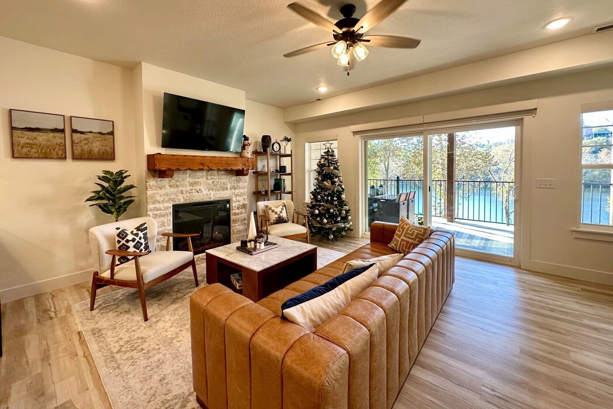 TV connectée, cheminée