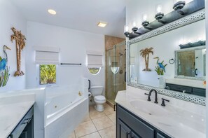 Shower, hair dryer, towels - Secluded Sunrise -Gulf & Bay View Oasis in Exclusive Secluded Dunes (Port St. Joe)