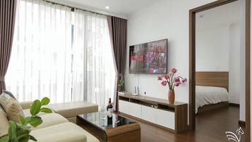 Familien-Zweibettzimmer, 2 Schlafzimmer, Stadtblick