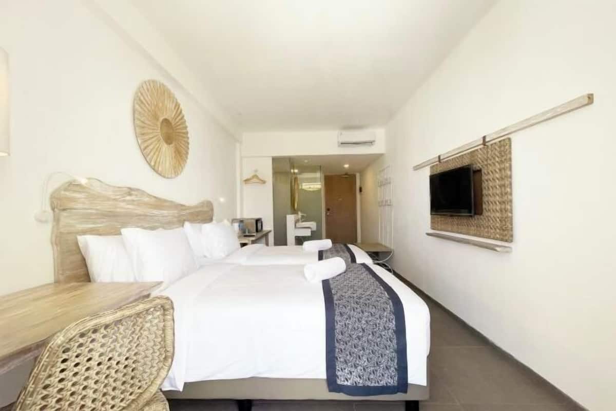 1 habitación y ropa de cama de alta calidad
