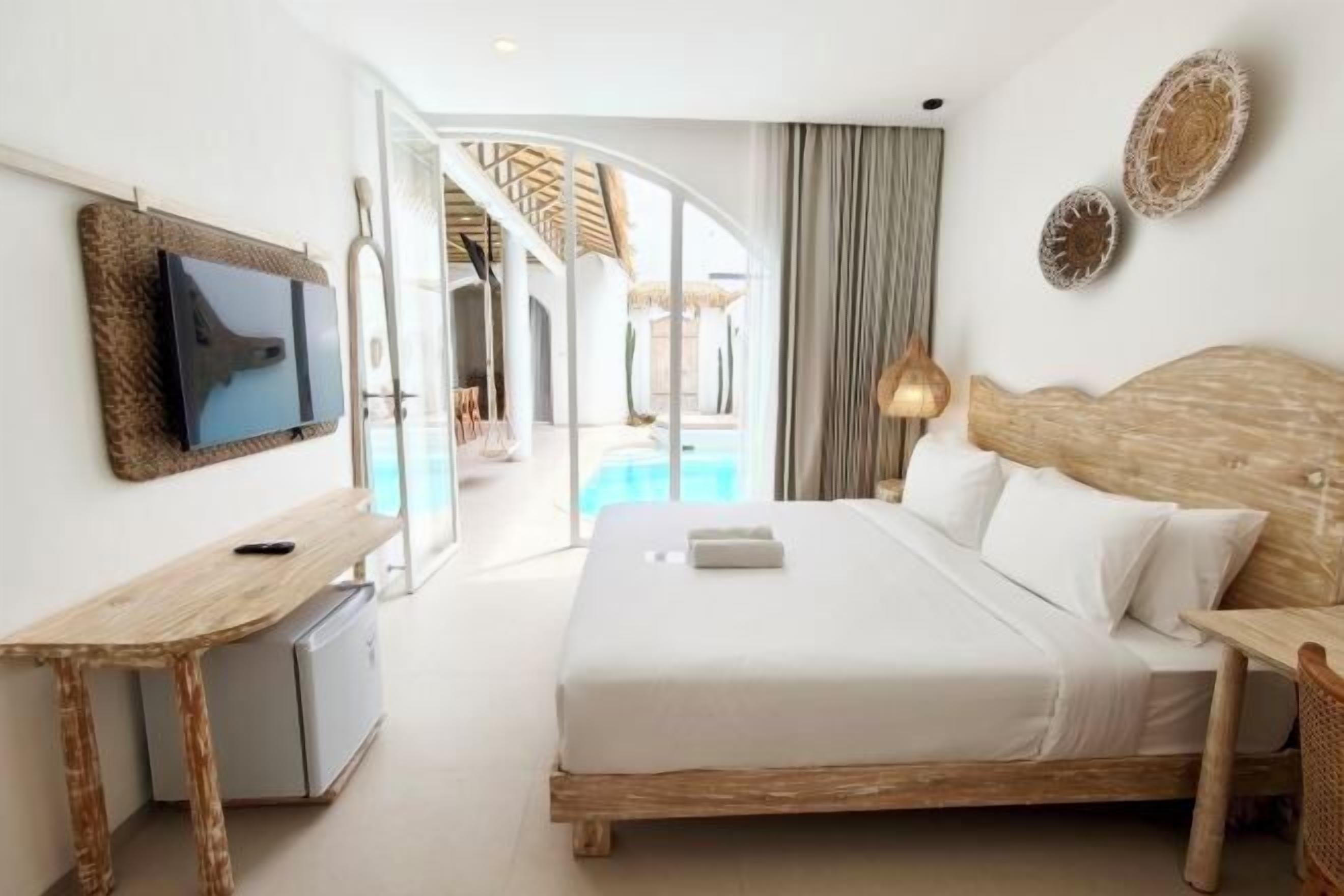 Premium bedding, memory foam beds, individually decorated