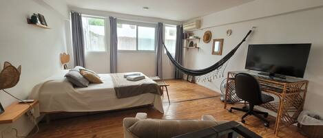 1 sovrum, strykjärn/strykbräda, wi-fi och sängkläder