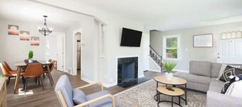 Park-side family retreat with private backyard