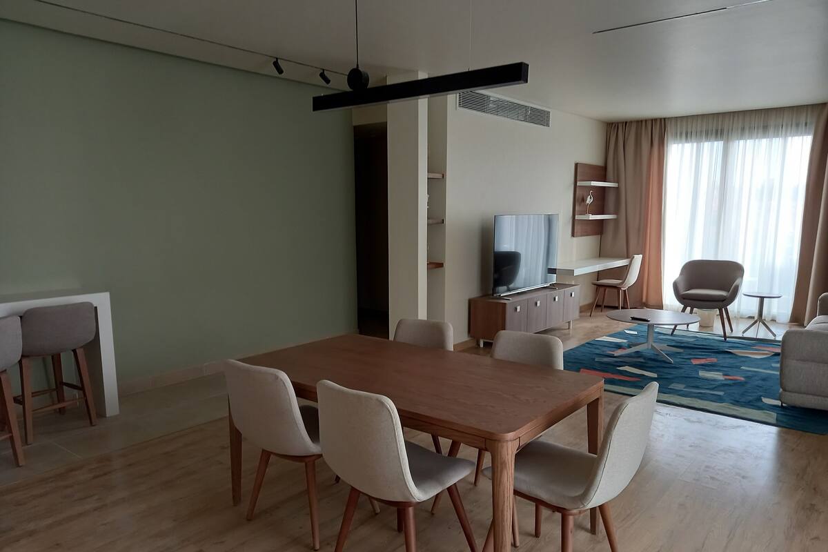 Luxury Apartment (Bolboa@silverpalm) | Living area | 40-inch LCD TV with digital channels