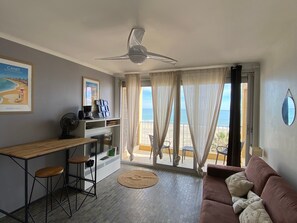 TV - Sea-facing T2 apartment in Canet-en-Roussillon (Canet-en-Roussillon)