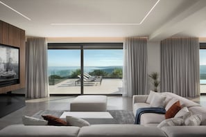 TV connectée, cheminée, jeux vidéo, table de tennis de table