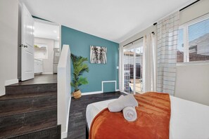 3 bedrooms, iron/ironing board, travel cot, WiFi