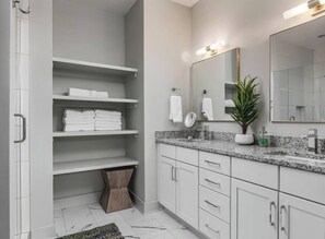 Bañera, secador de pelo