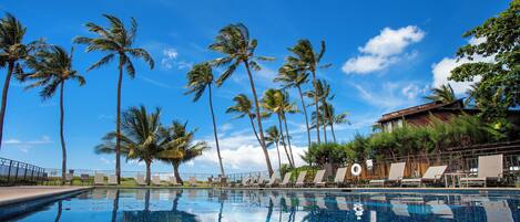 Una piscina riscaldata