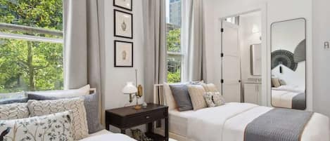 9 bedrooms, desk, iron/ironing board, travel cot